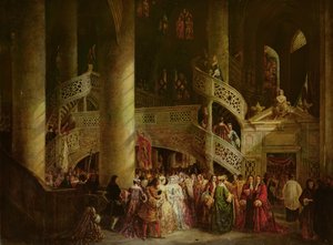 داخل كنيسة سانت إتيان دو مونت ، The Rood-Screen ، 1851